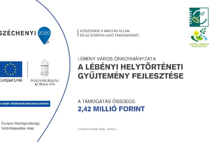 Honlapi tájékoztatás - A lébényi helytörténeti gyűjtemény fejlesztése